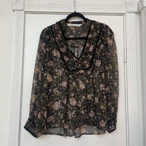 Floral Sheer Top